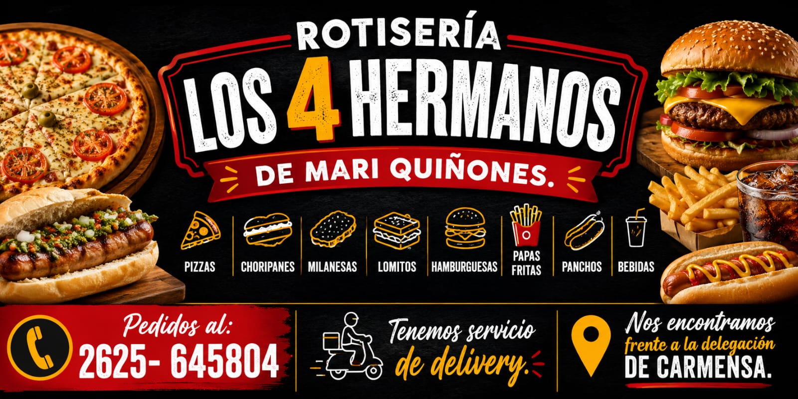 MINI ROTISERIA LOS 4 HERMANOS DE MARI QUIÑONES